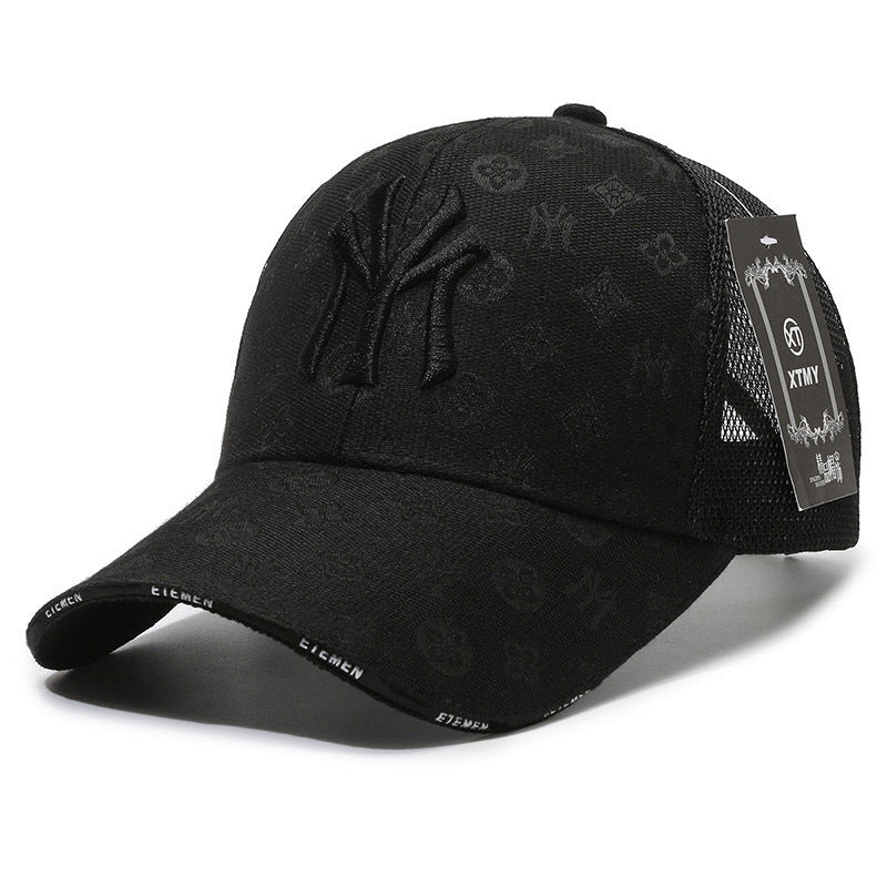 Textured Letter Stylish Duckbill Cap