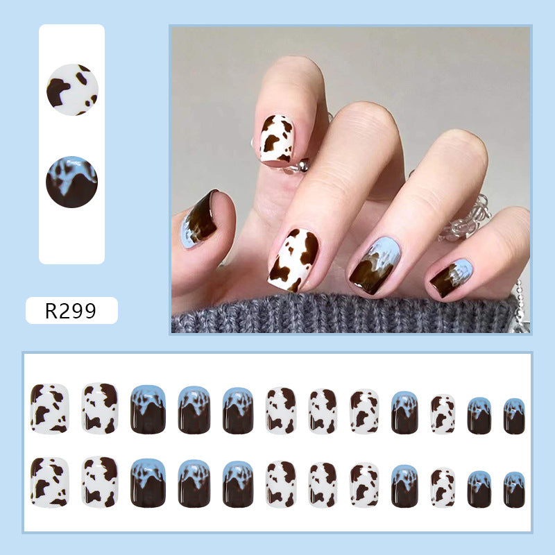 Wearable Removable Fake Nail Stickers Short Long