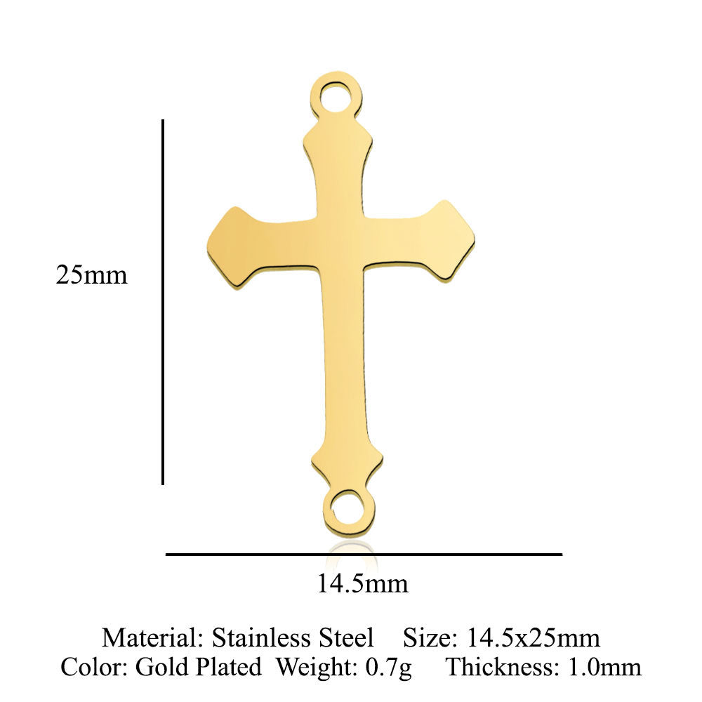 5 pcs/bag Ocean Wave Fish Scale Titanium Steel Pendant