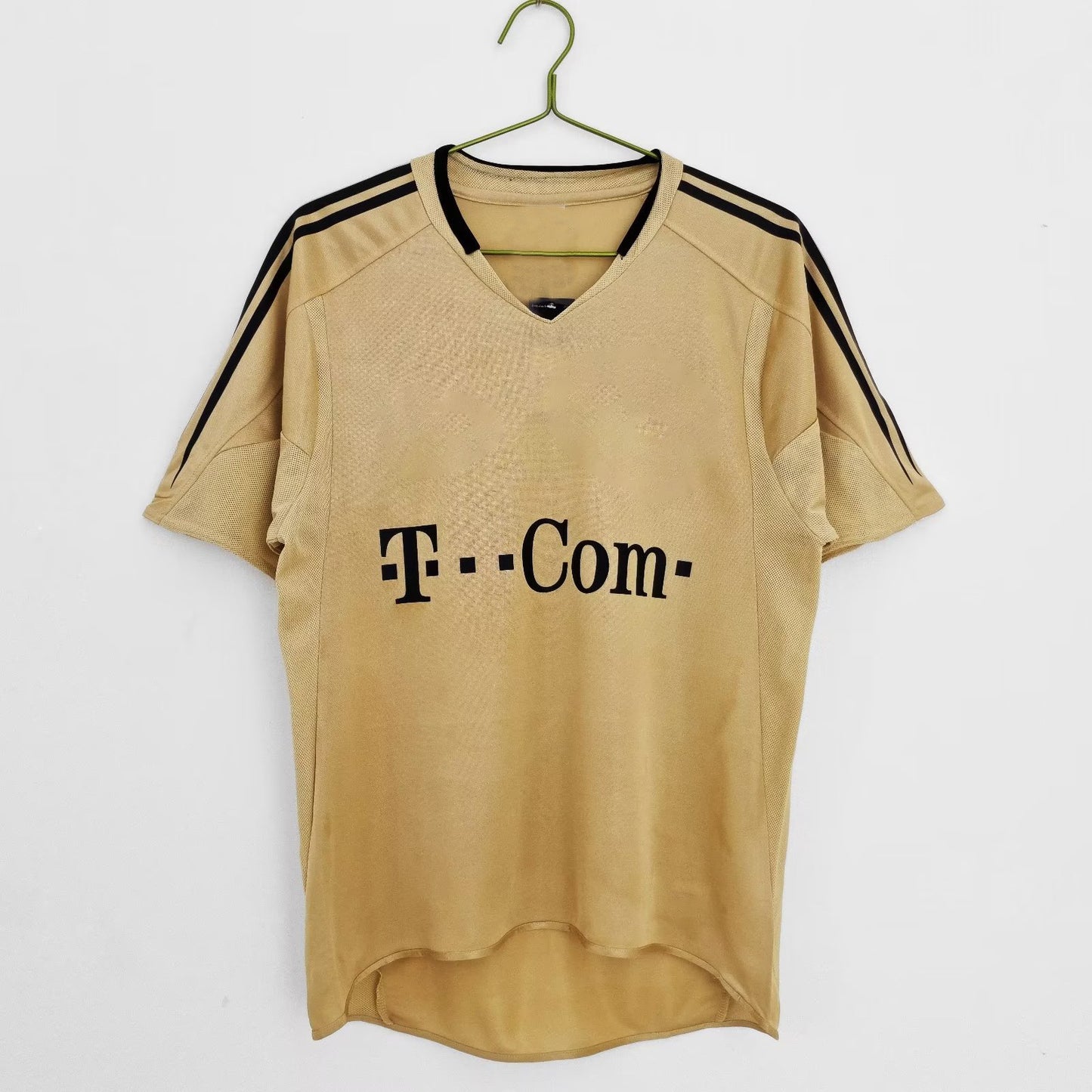 Camiseta de manga corta amarilla de visitante del Bayern 13 Ballack 04-05