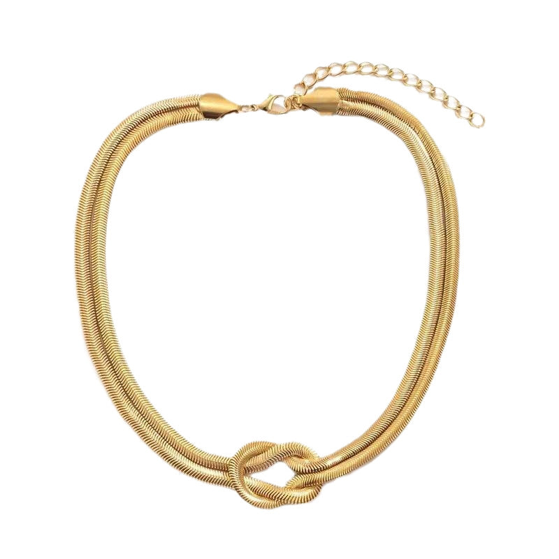 Snake Chain Knot Necklace
