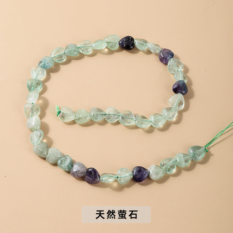 10 * 4Mm peach heart loose beads