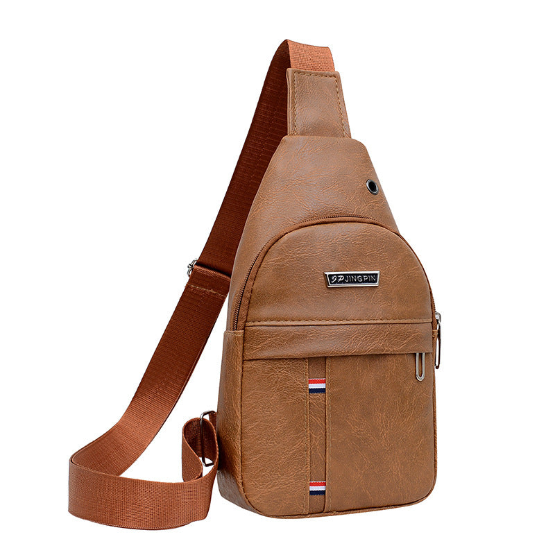 Waterproof pu breast bag