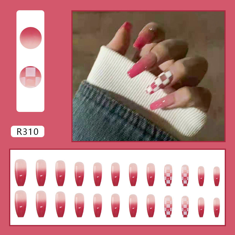 Wearable Removable Fake Nail Stickers Short Long