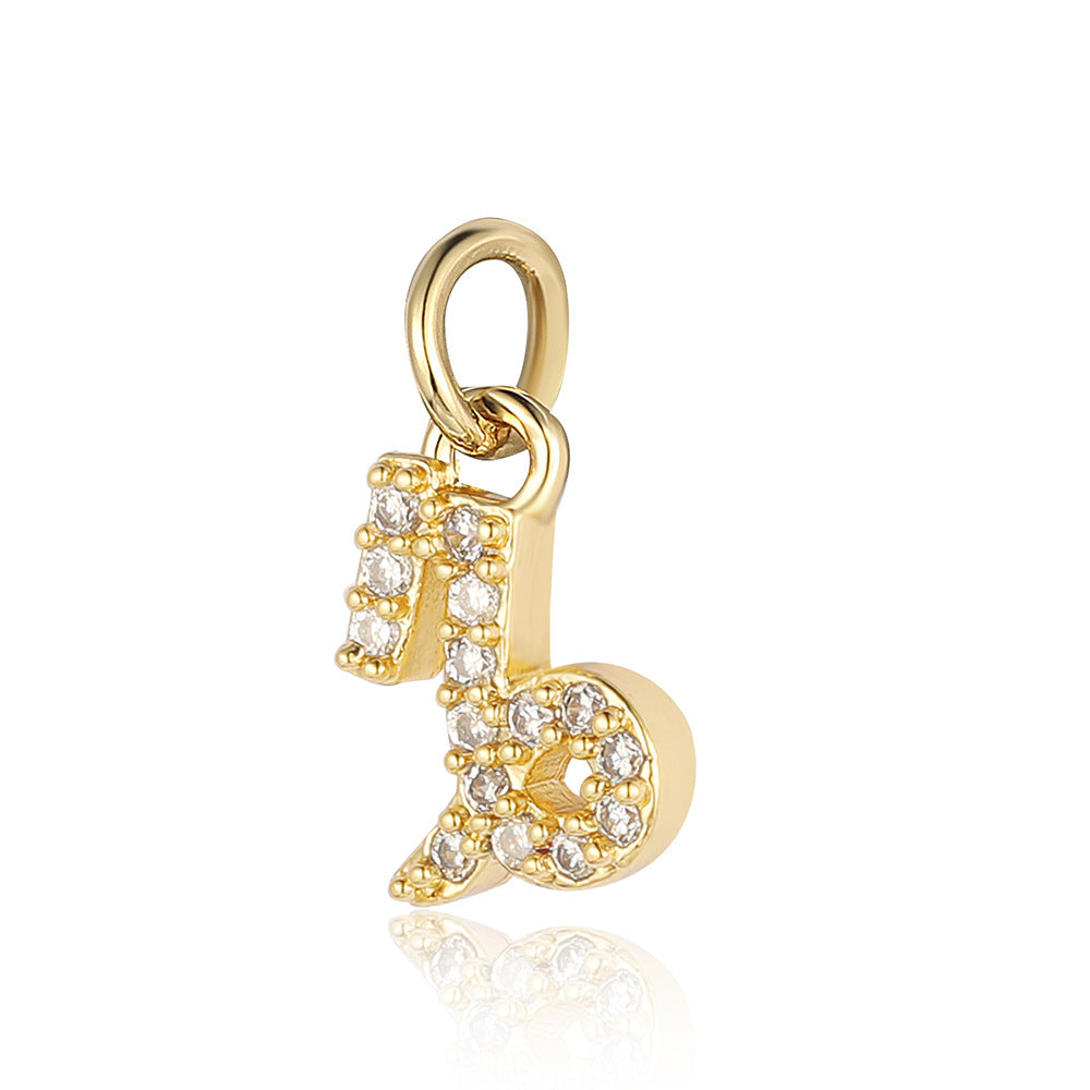 Twelve constellations copper zircon pendant