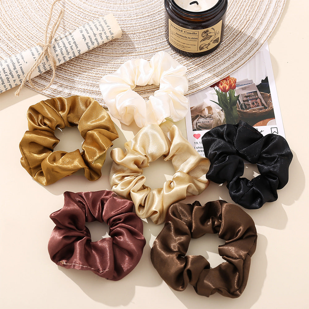 Accesorios para el cabello de color sólido con banda para el cabello grande para mujer