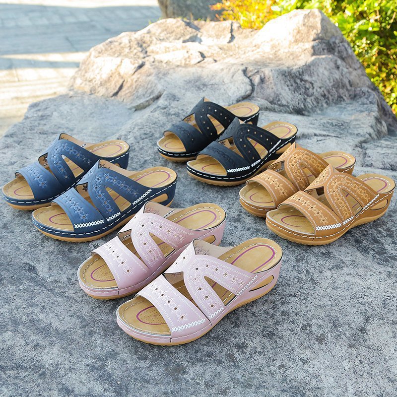 Wedge slippers women's shoes