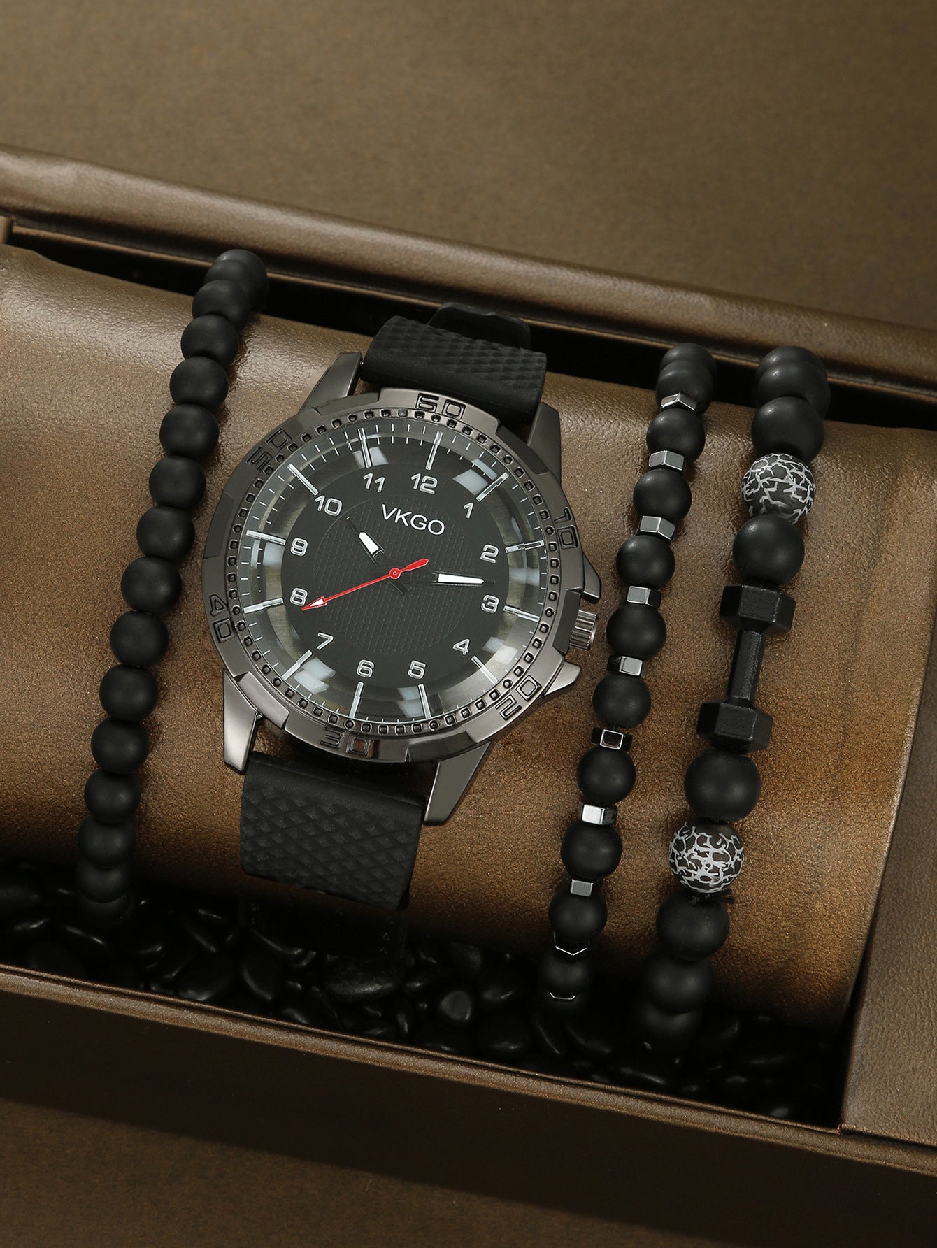 Men's Sports Bracelet Set Quartz Watch