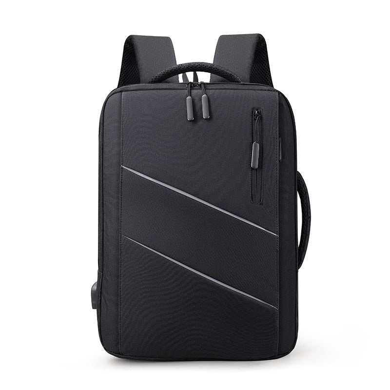 Solid color large capacity waterproof computer bag