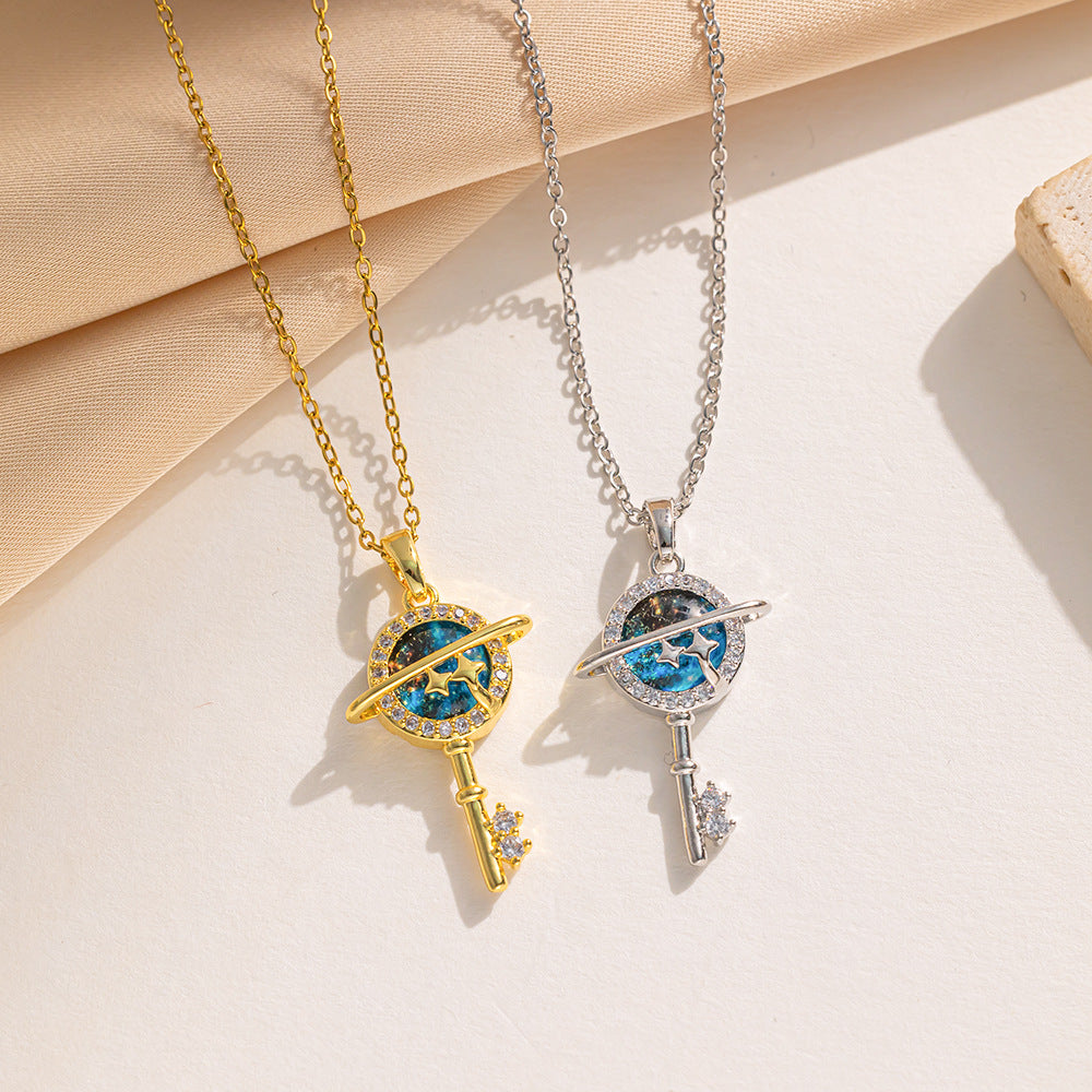 Collar de acero inoxidable, Bestseller transfronterizo Cosmic Key