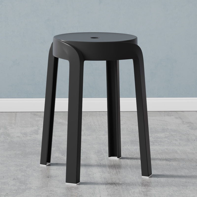 Thick Plastic Stool Stackable Home