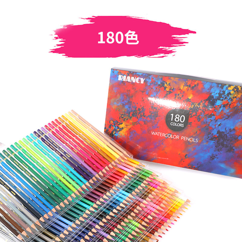 Lápices de colores solubles en agua 120/150/180/210 embalaje en funda de papel