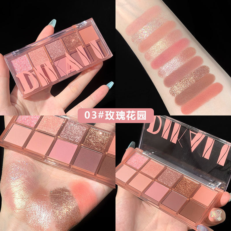Paleta de sombras de ojos de 10 colores