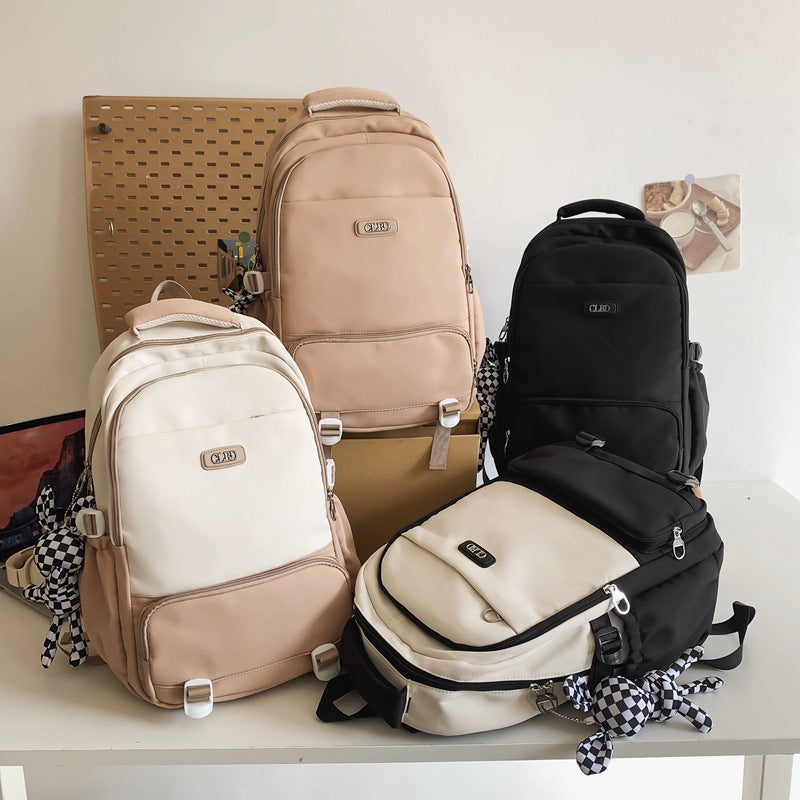 Mochila para estudiantes de campus de color liso que combina con todo
