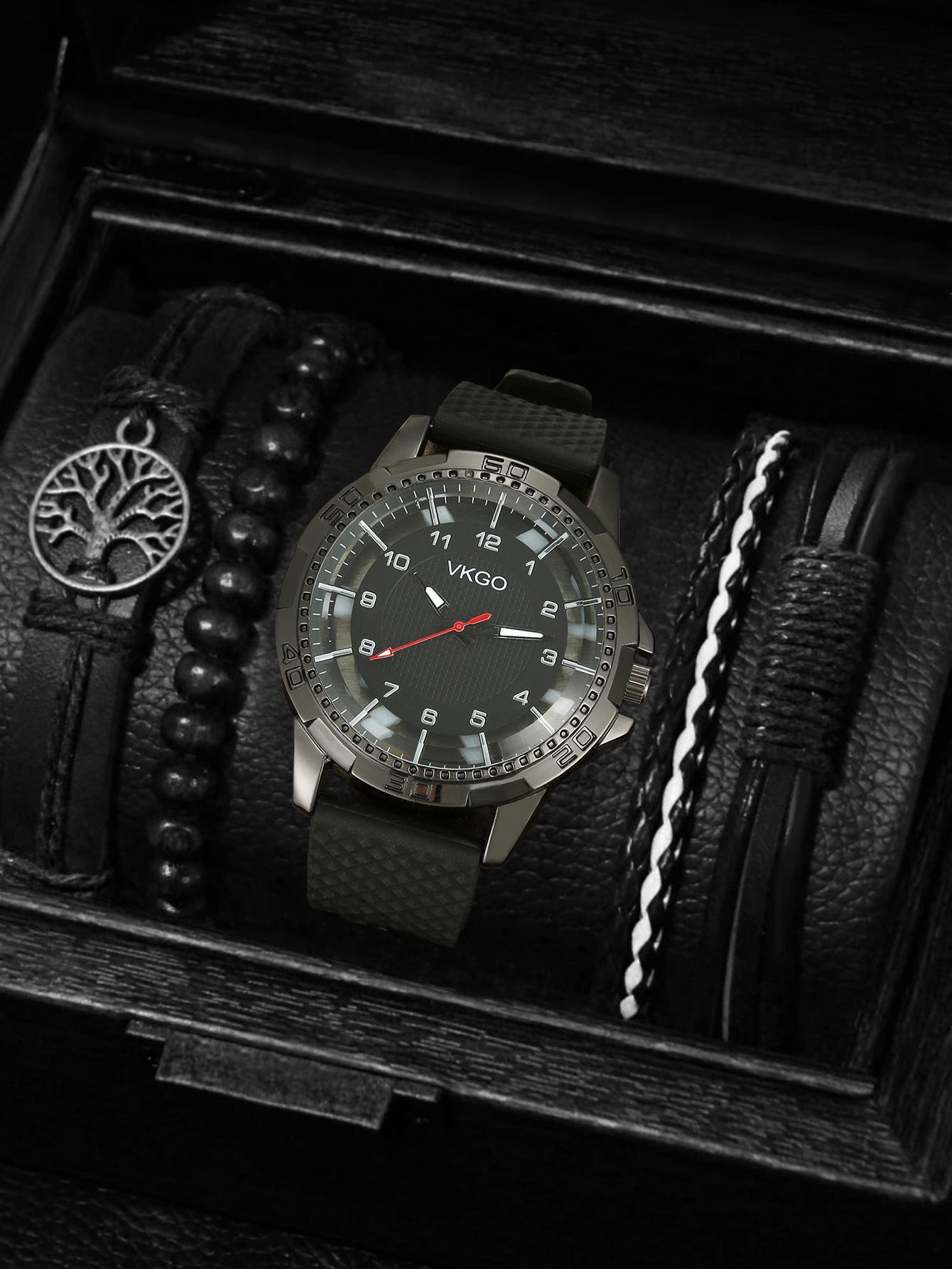 Men's Sports Bracelet Set Quartz Watch