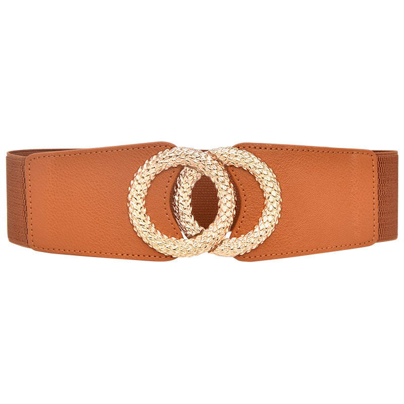 Elastic wide waist seal, new casual.