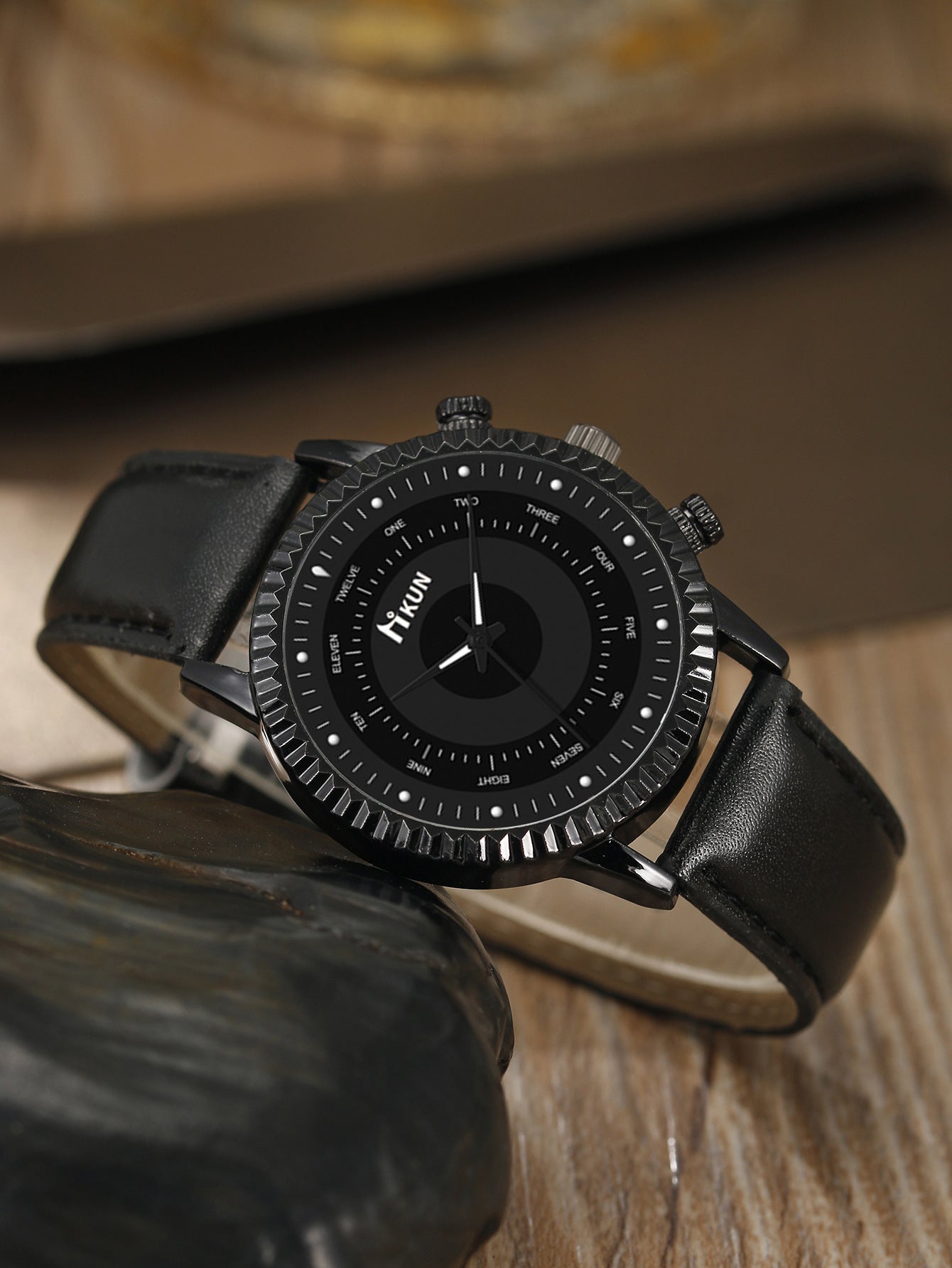Men's Watch Sports Bracelet Knitted Set