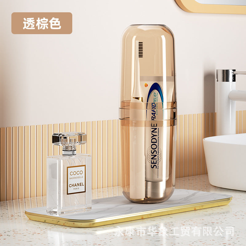 Storage travel mouthwash cup
