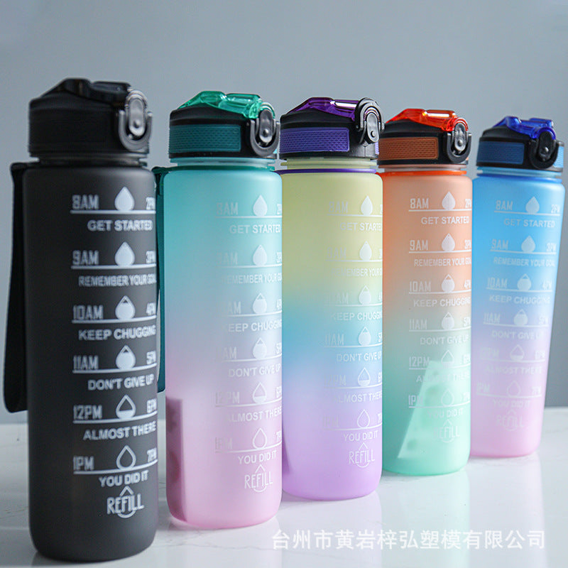 1000ML gradual change color plastic cup