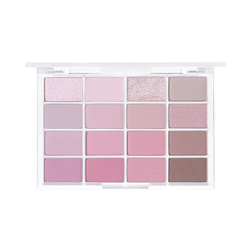 Nude Gray Pink 16-Color Eyeshadow Palette