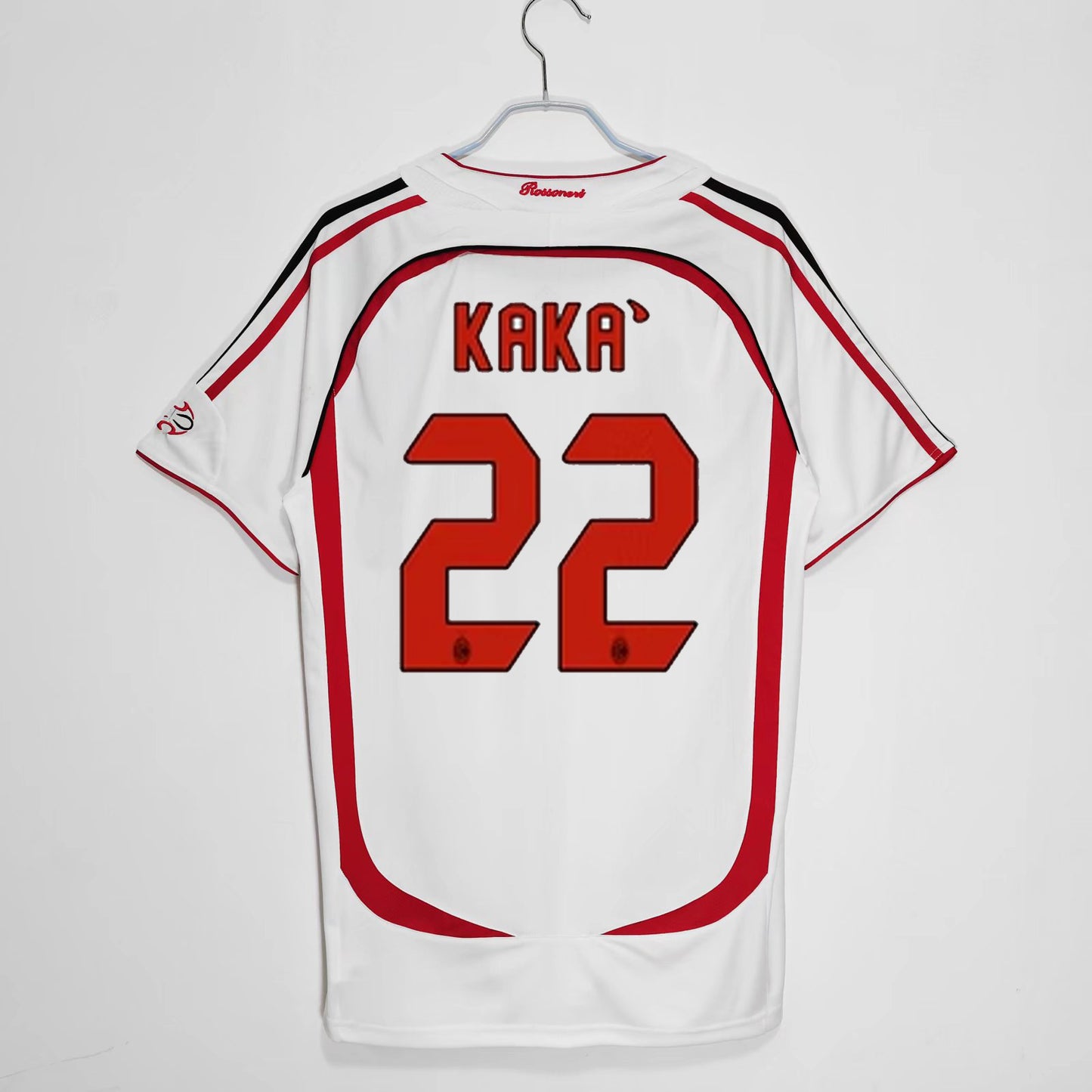 Camiseta retro de manga corta de local y visitante del AC Milan 06-07
