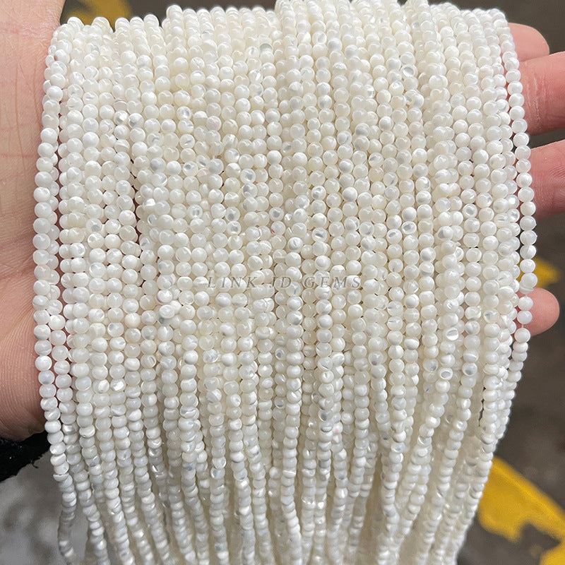 2-4Mm natural white horseshoe snail beads loose beads