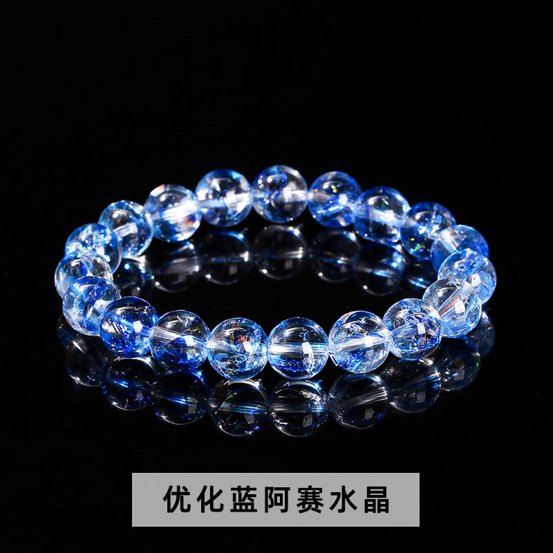 Pulsera de cristal arcoiris con forma de palomitas de maíz