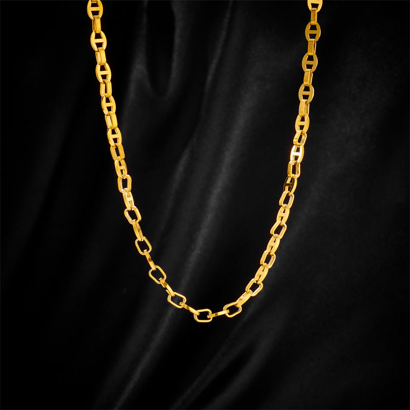 Titanium Steel 18K Gold Bracelet