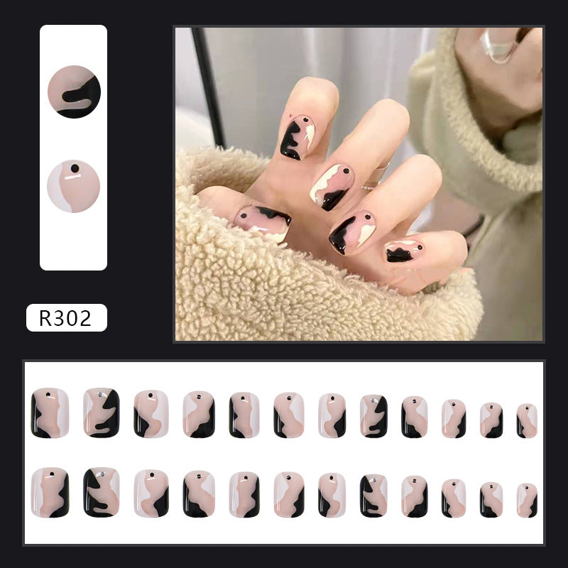 Wearable Removable Fake Nail Stickers Short Long