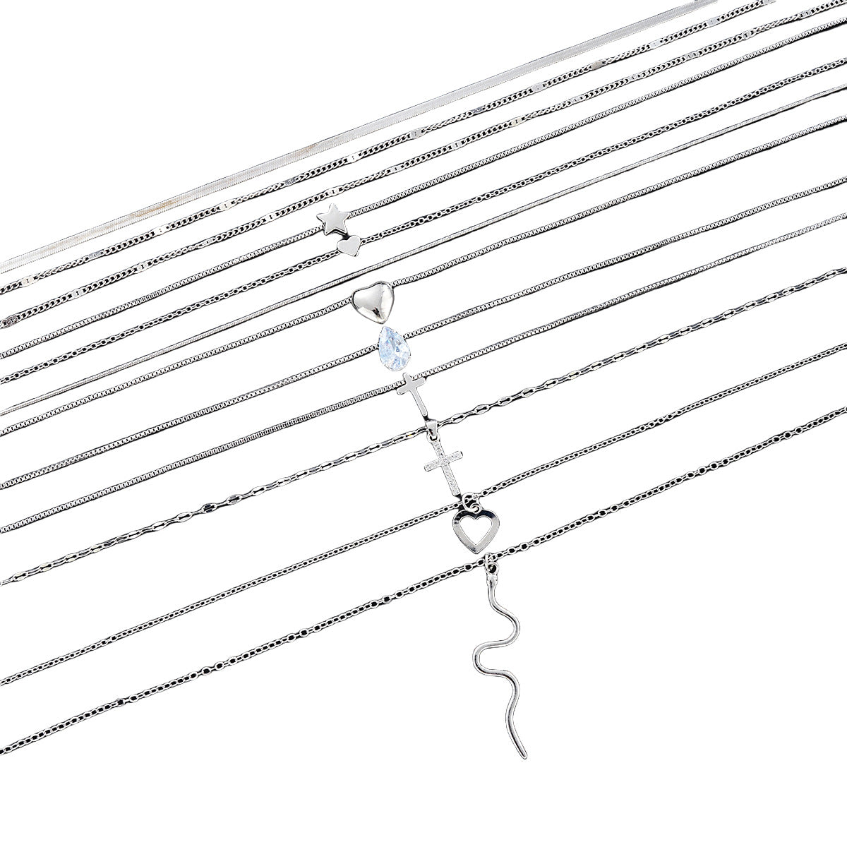 Cross Snake Necklace Set for Women