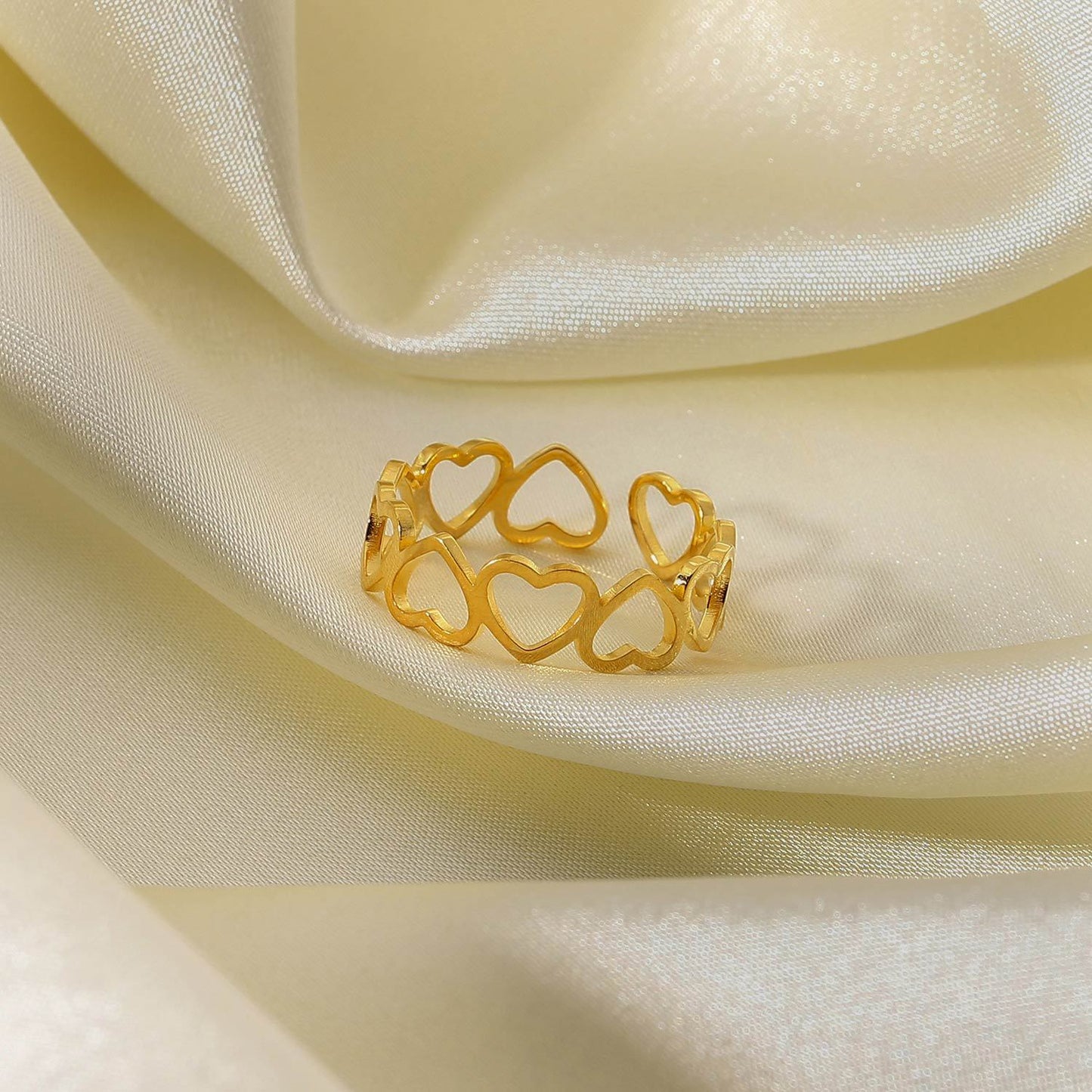 Anillo abierto corazón pequeño