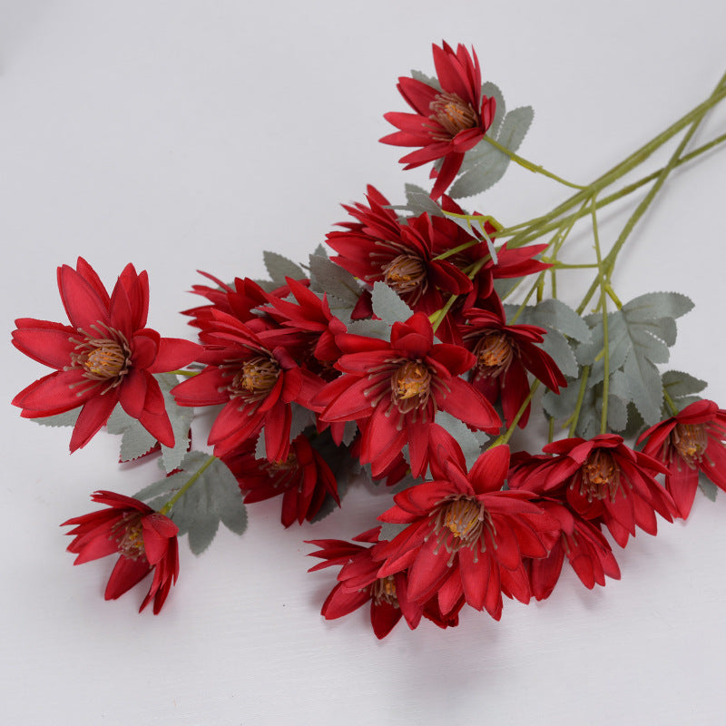 6 flores de aster artificiales