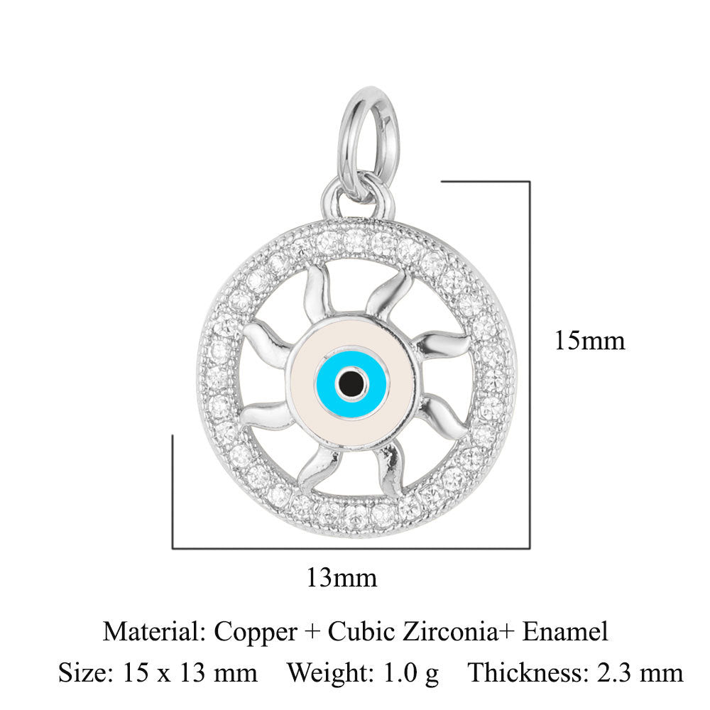 Star of David Copper Zirconia Pendant