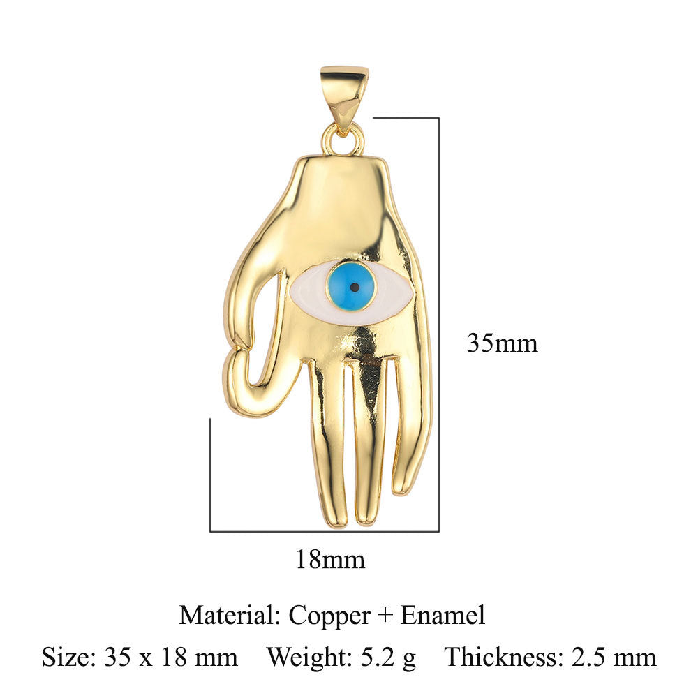 Frog Conch Shell Copper Zircon Pendant