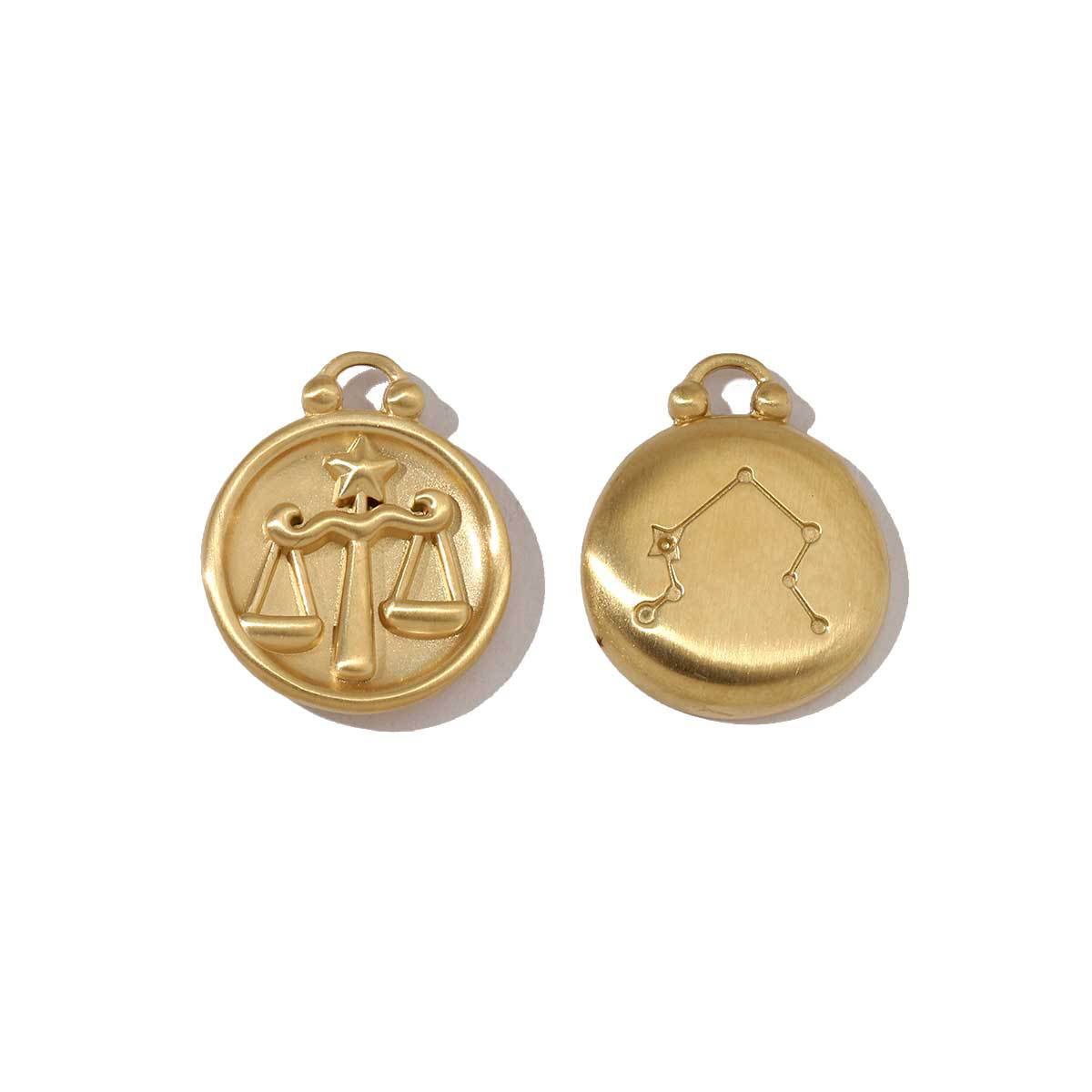 Twelve constellations necklace pendant stainless steel