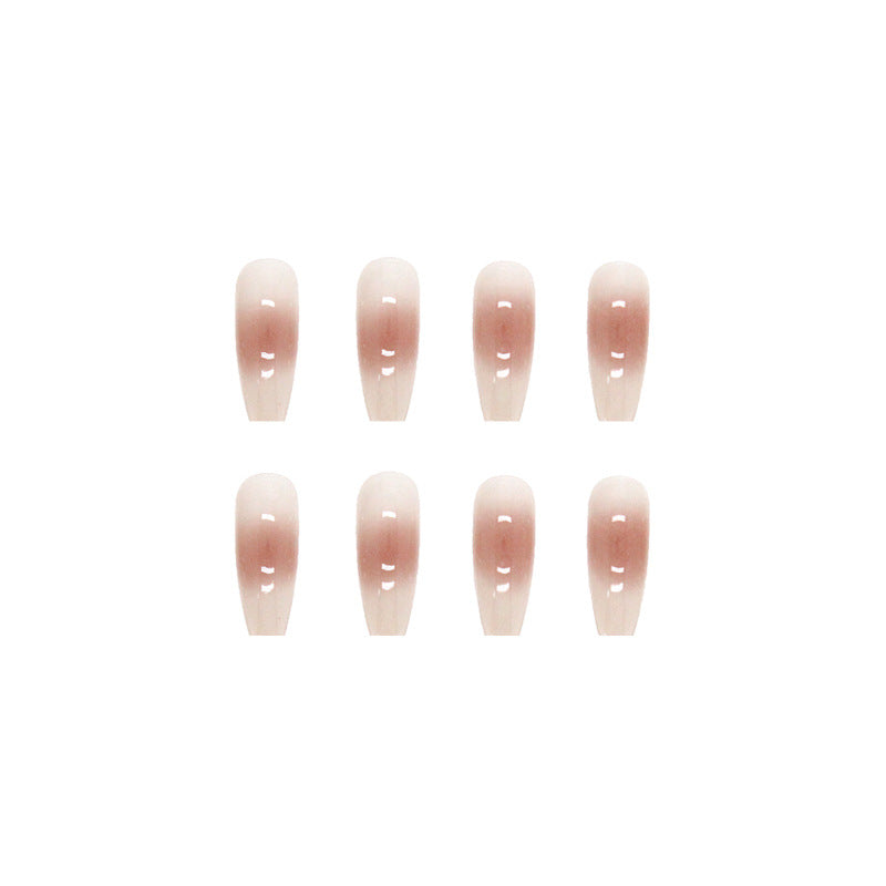 Gradient Nude Blush Nails