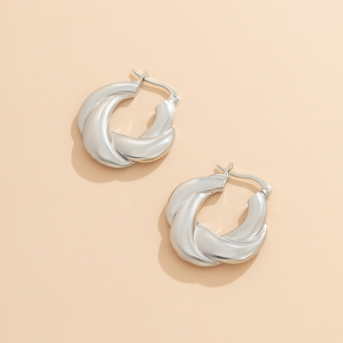 Pendientes vintage con forma de botón