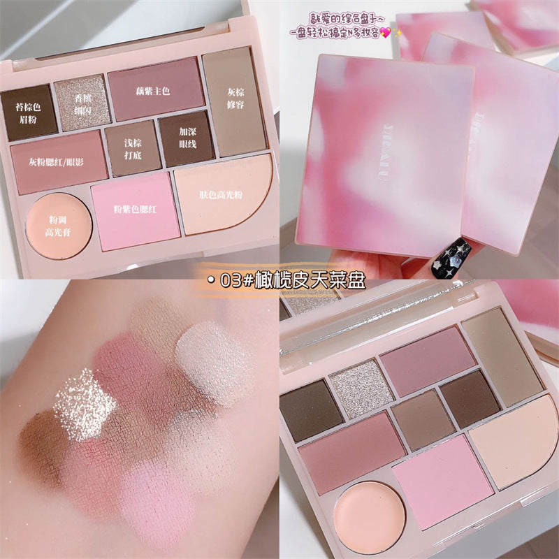 Paleta de sombras de ojos de 10 colores