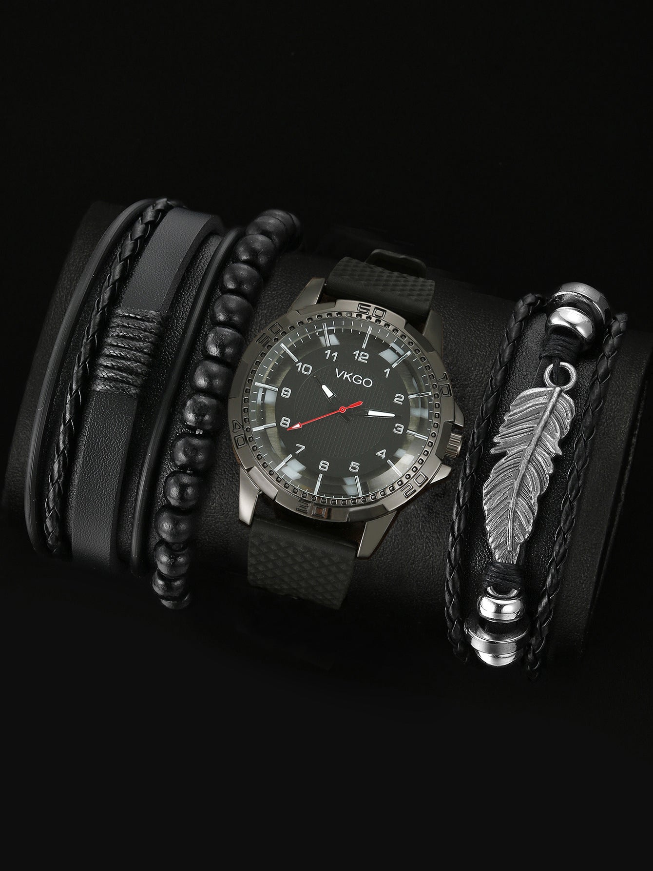 Men's Sports Bracelet Set Quartz Watch