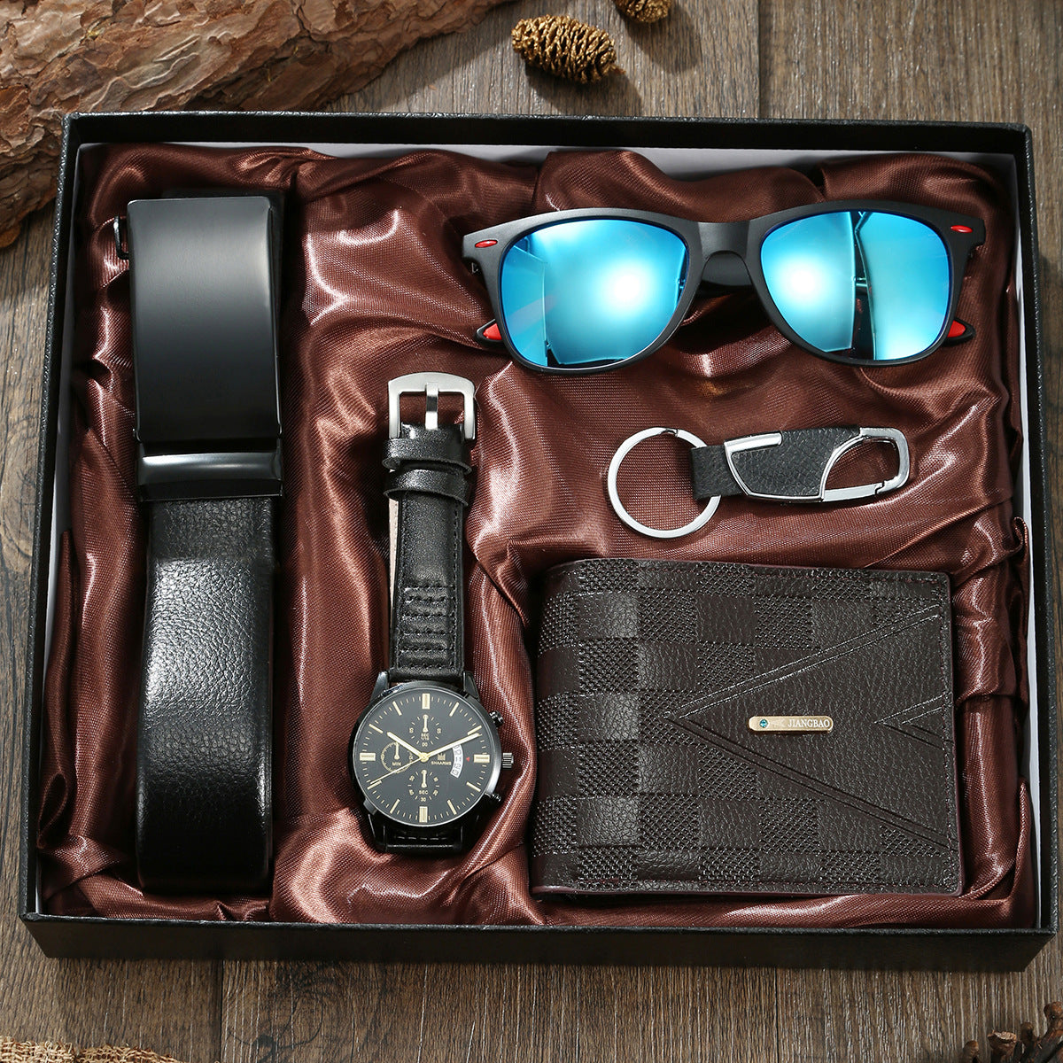 Quartz watch sunglasses 5-piece set