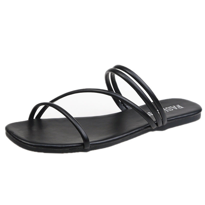 Two women in sandals