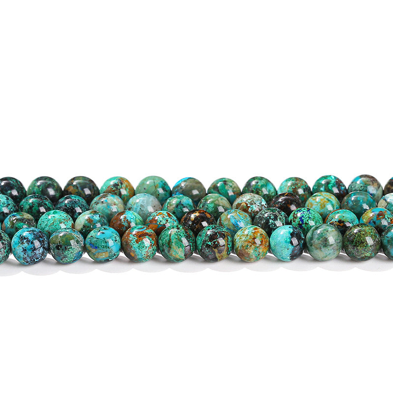 Azurite loose beads DIY jewelry accessories