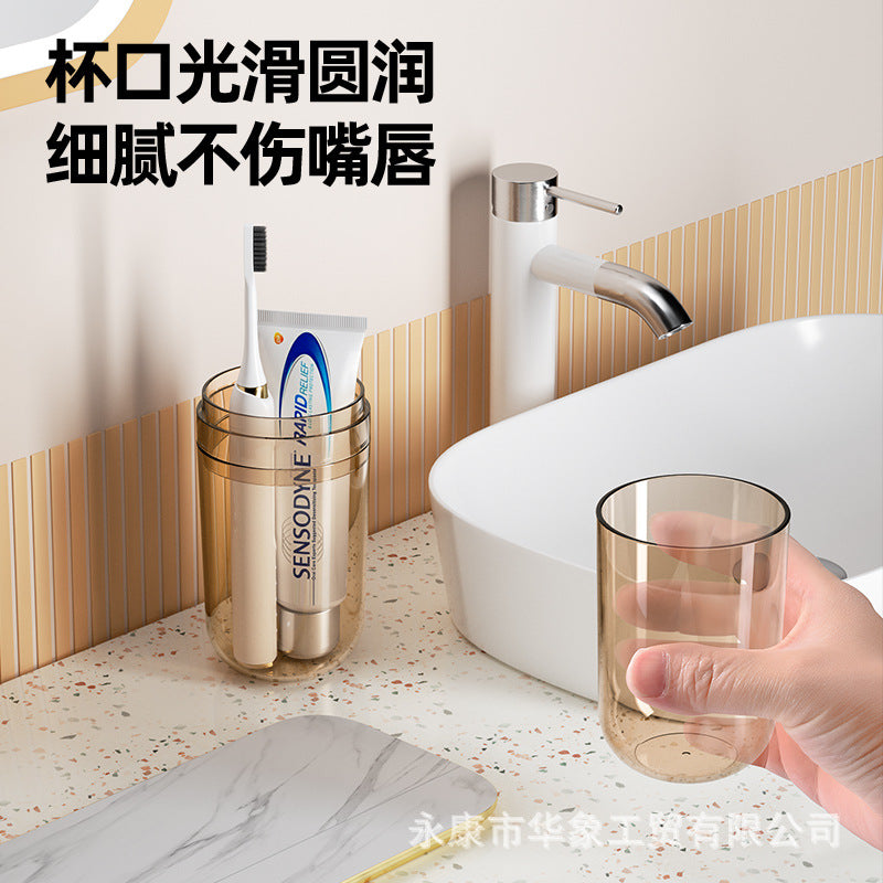 Storage travel mouthwash cup