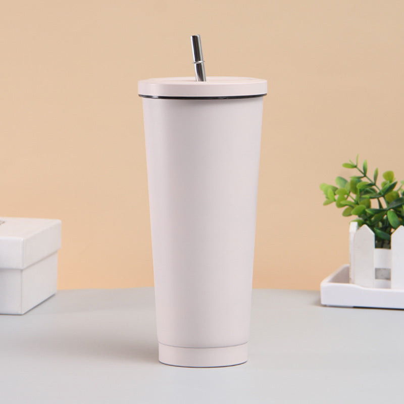 Stainless steel straw cup 750ml