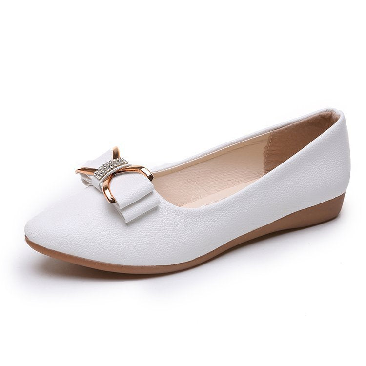 Shallow bow women's shoes