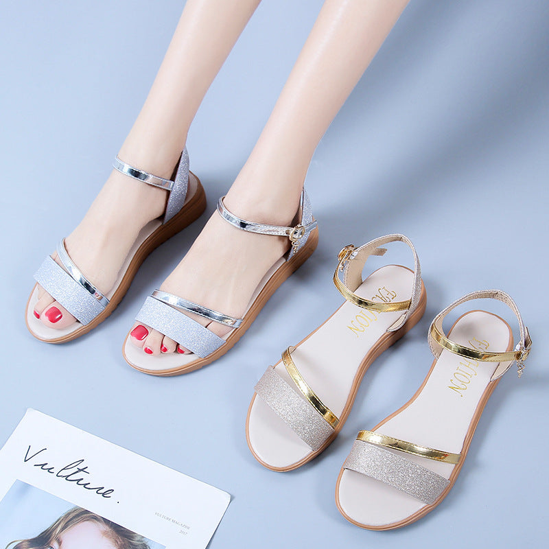 Summer flat sandals
