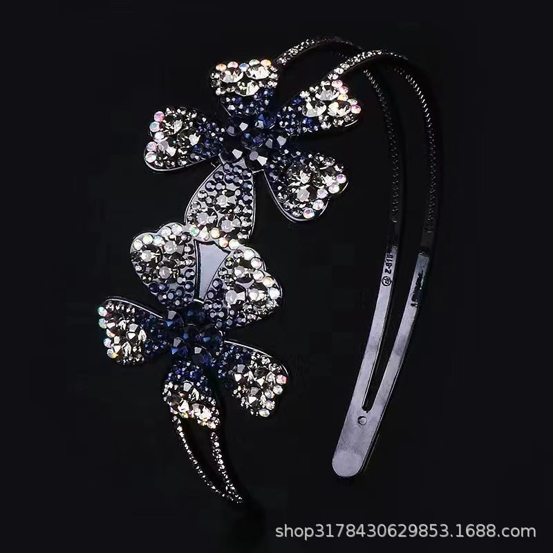 Headband spring and summer light luxury single flower headdress