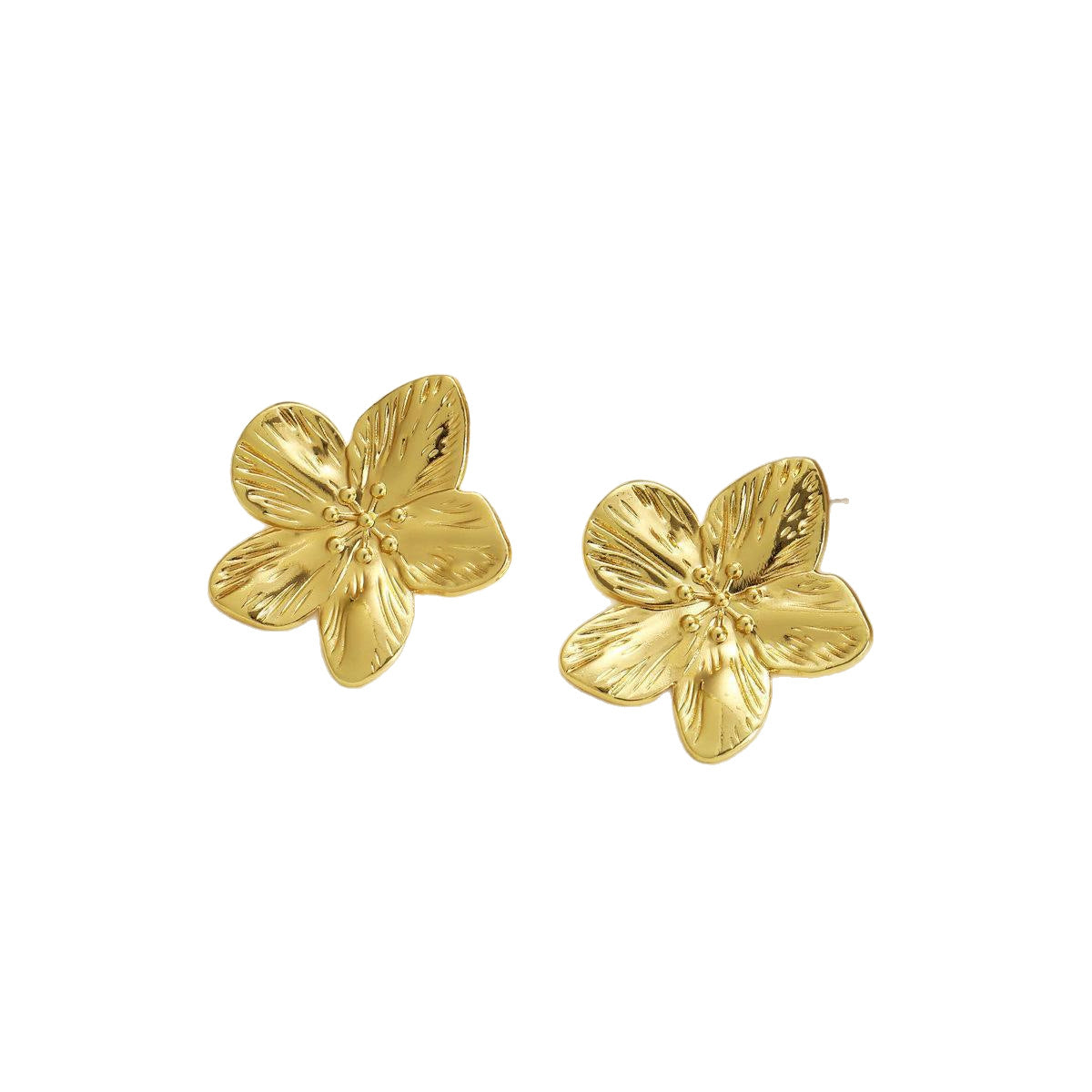 Petal stud earrings
