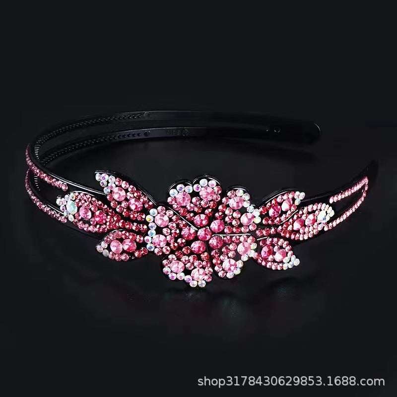 Headband spring and summer light luxury single flower headdress