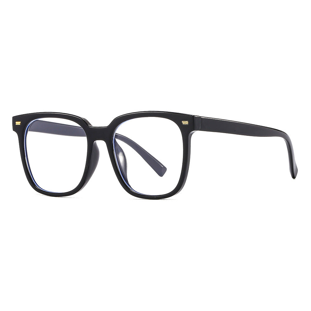 Gafas graduadas cuadradas con montura negra estilo retro